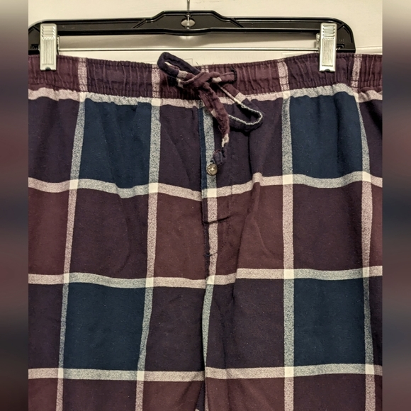 Lounge Pajama Pants,Button Fly Elastic Tie Waist, One Pocket, Multi-Colour, L - Picture 4 of 5